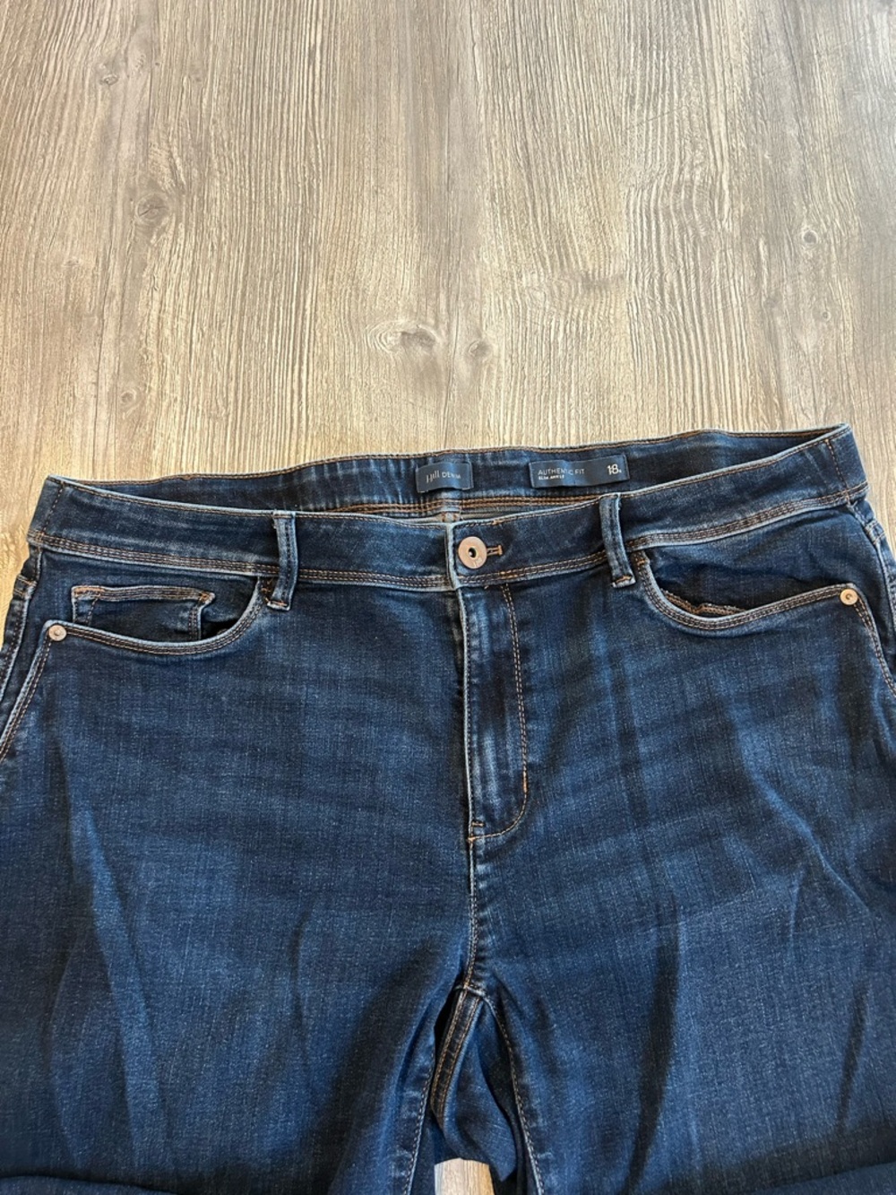J. Jill Authentic Fit Slim Ankle Blue Jeans Women’s Size 18R Stretch - Picture 3 of 13